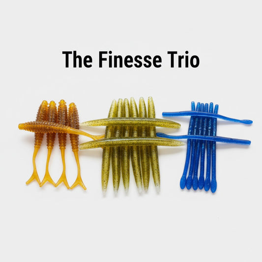 The Finesse Trio – Core-Shot Bass Bait Bundle